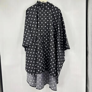 Women's SaphiRose Black and White Polka Dot Rain Poncho One Size